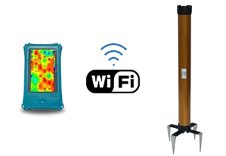 Gouden staaf grondwater detector