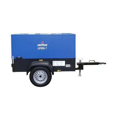 050-7 litech Air Compressor175 Psi Diesel 7 Bar Air Compressor Machine voor mijnbouw